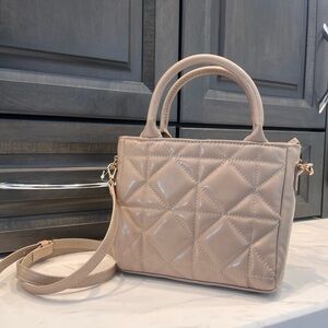 H&M Beige Quilted Mini Bag